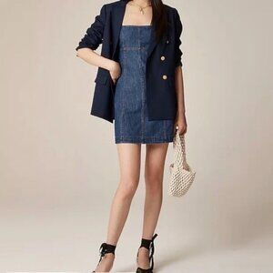 J. Crew Seamed mini dress in chambray